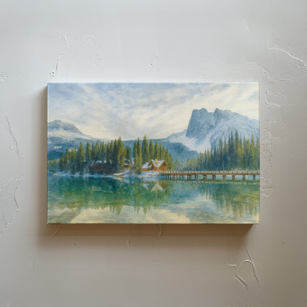 Emerald Lake Winter Scene, British Columbia, Canada