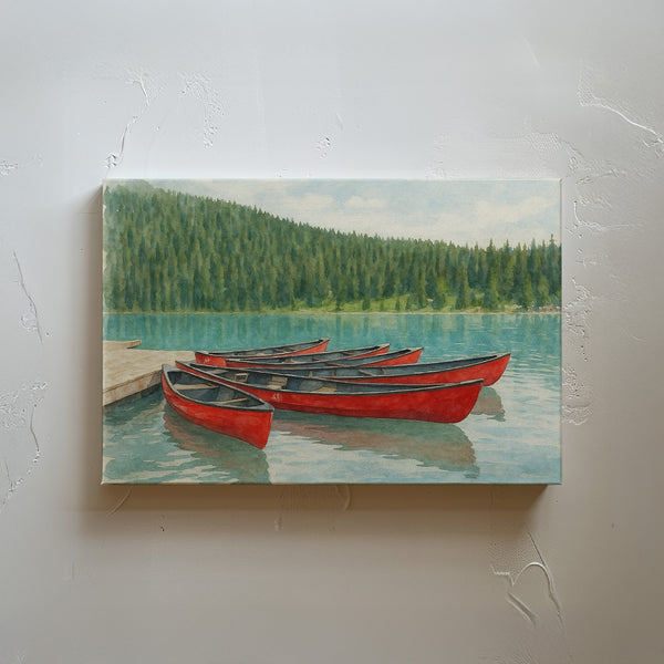 Lake Louise Canoes, Alberta, Canada