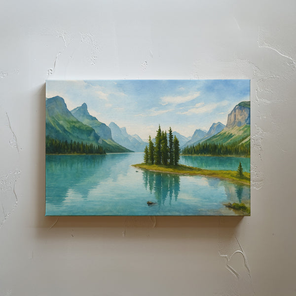 Maligne Lake and Spirit Island, Alberta, Canada