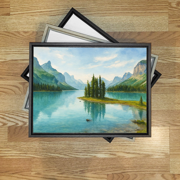 Maligne Lake and Spirit Island, Alberta, Canada