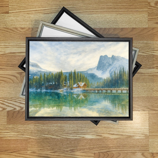 Emerald Lake Winter Scene, British Columbia, Canada