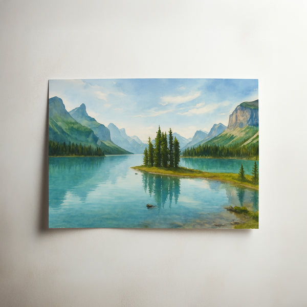 Maligne Lake and Spirit Island, Alberta, Canada