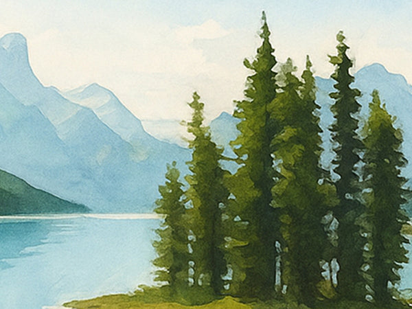 Maligne Lake and Spirit Island, Alberta, Canada